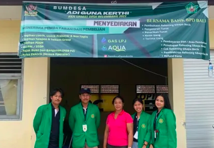 Pengabdian Kepada Masyarakat Mahasiswa Universitas Mahasaraswati Denpasar di BUMDES Adi Guna Kerthi